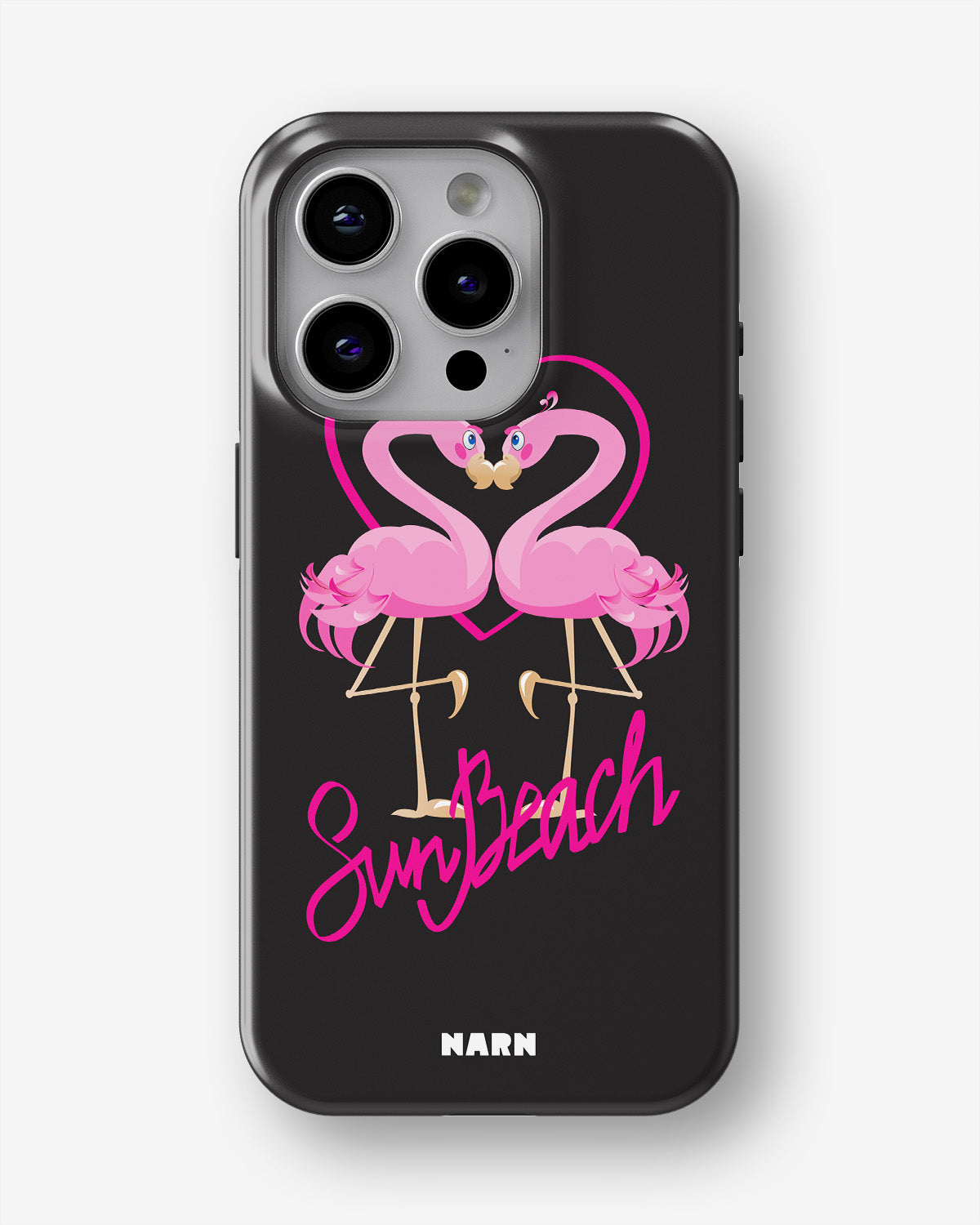 iPhone 14 Pro Tough Case – Beach Flamingo - View 1