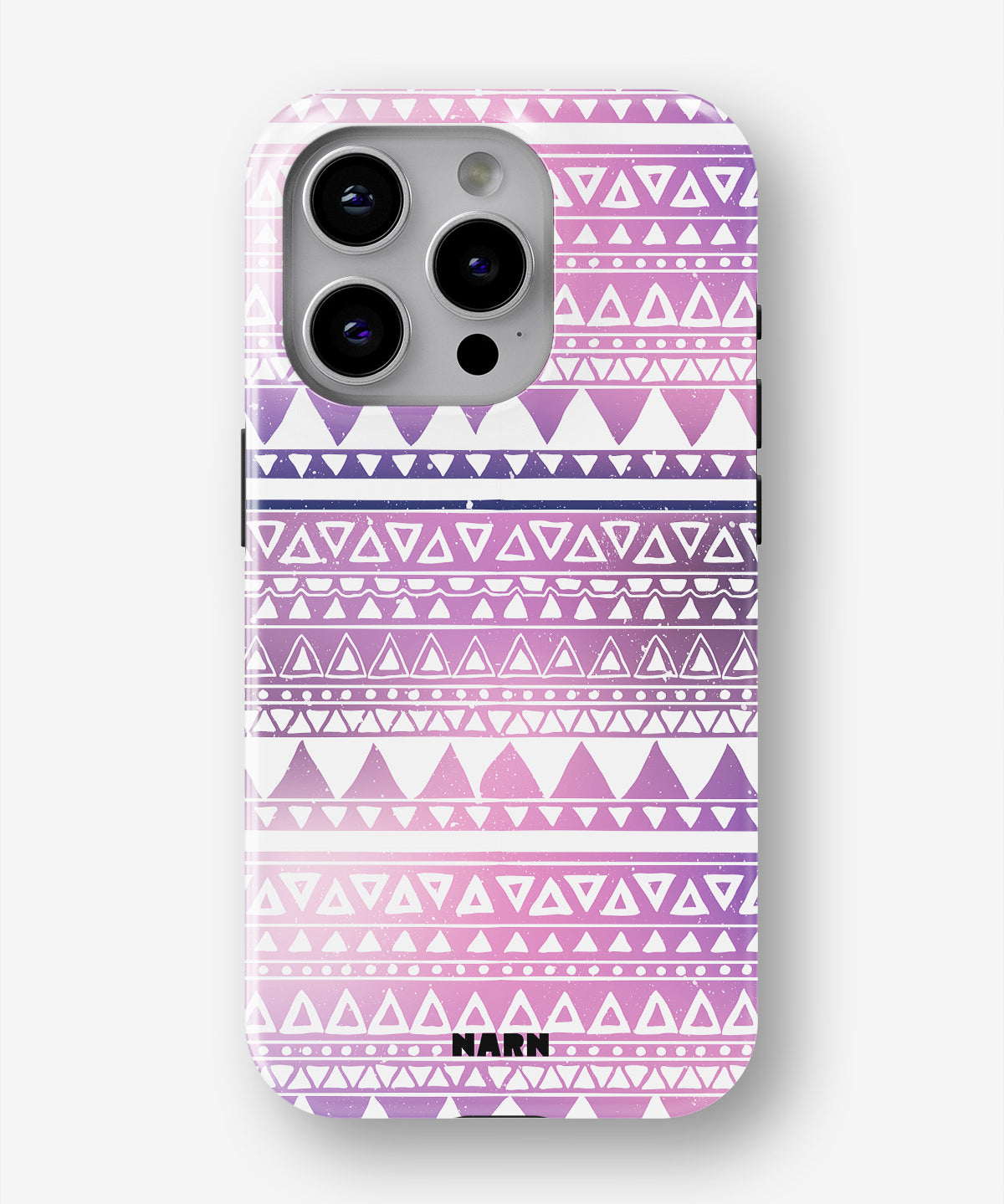 iPhone 14 Pro Tough Case – Purple Aztec - View 1