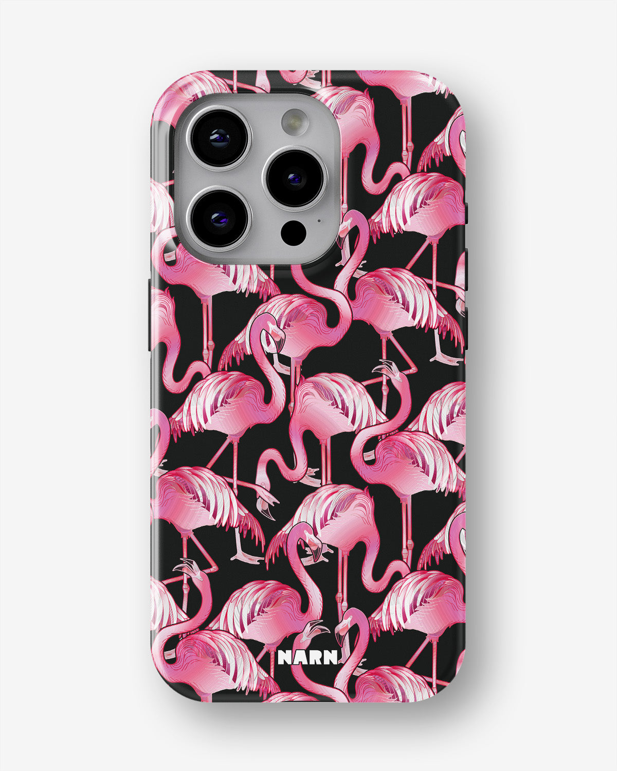 iPhone 14 Pro Tough Case – Flamingos - View 1