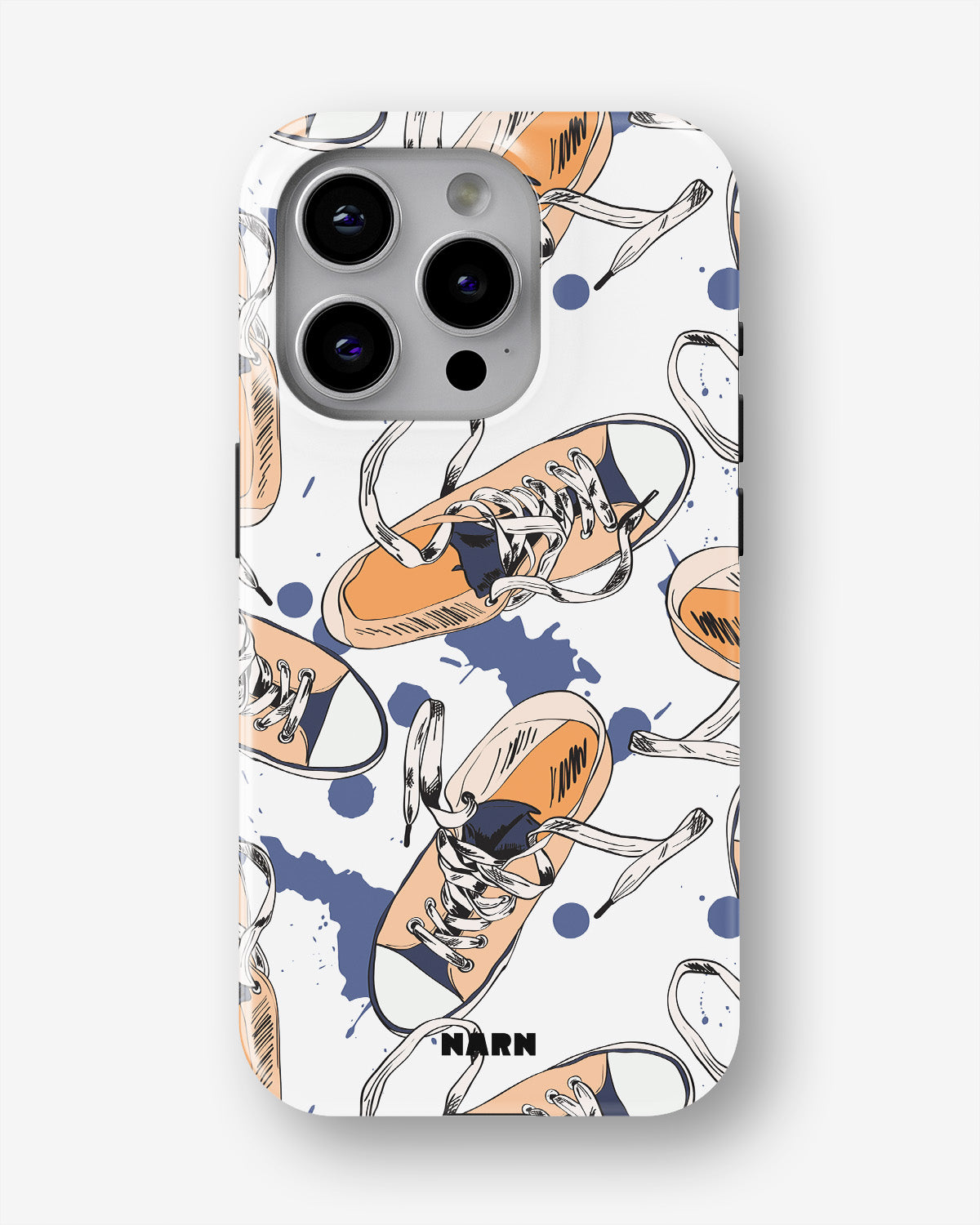 iPhone 14 Pro Tough Case – Apricot Sneakers - View 1