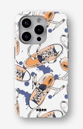 iPhone 14 Pro Tough Case – Apricot Sneakers - View 1
