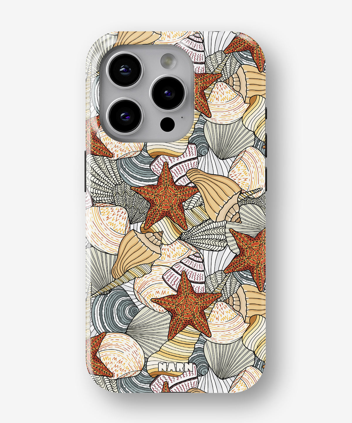 iPhone 14 Pro Tough Case – Sea Shells - View 1
