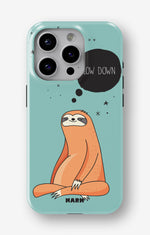 iPhone 14 Pro Tough Case – Slow Down Sloth - View 1
