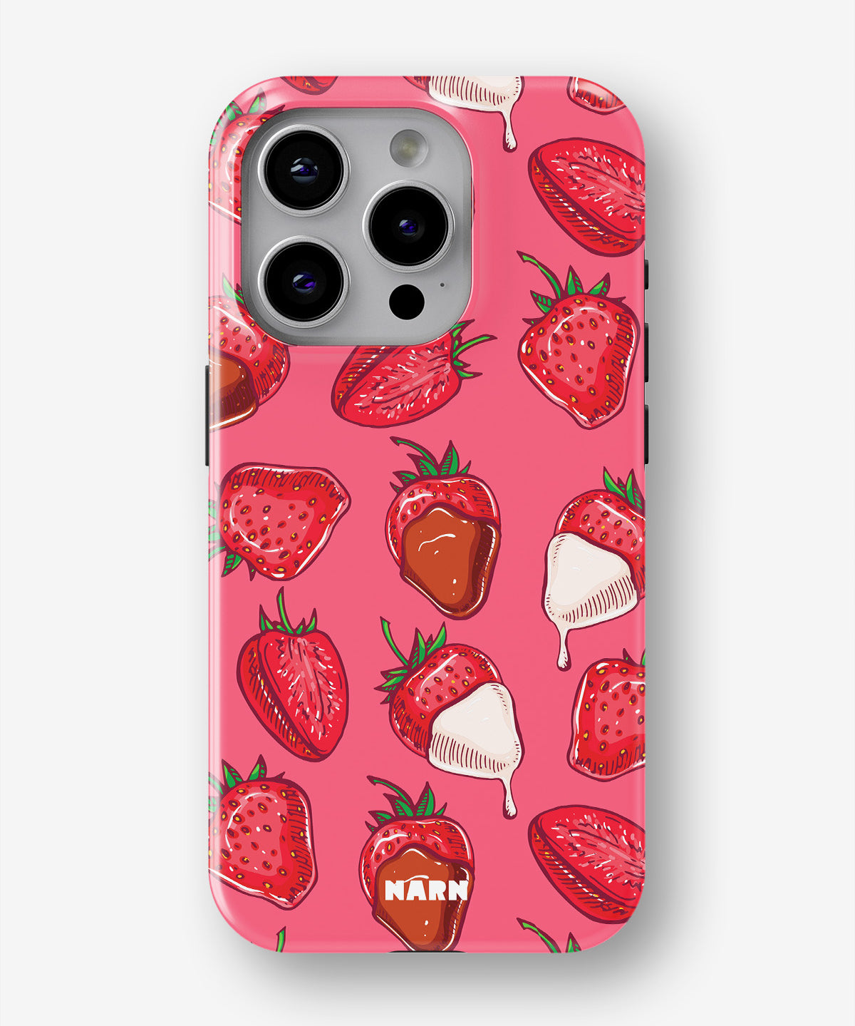 iPhone 14 Pro Tough Case – Strawberry Chocolate - View 1