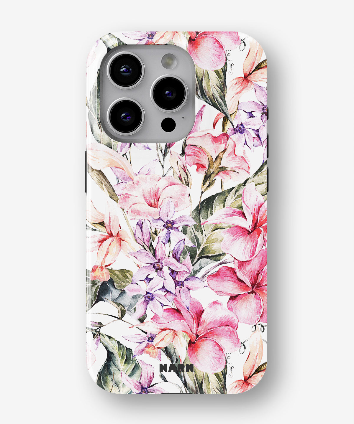 iPhone 14 Pro Tough Case – Watercolor Flowers - View 1