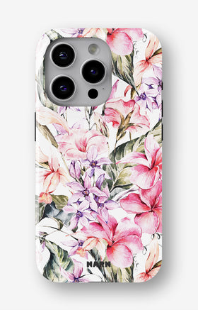 iPhone 14 Pro Tough Case – Watercolor Flowers - View 1