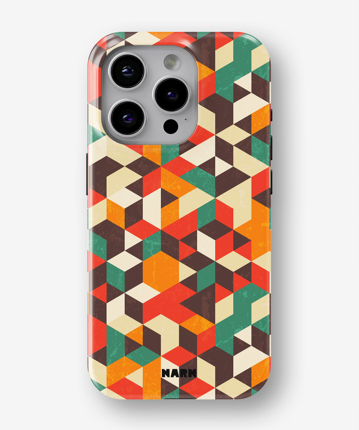 iPhone 14 Pro Tough Case – Retro Geometric - View 1