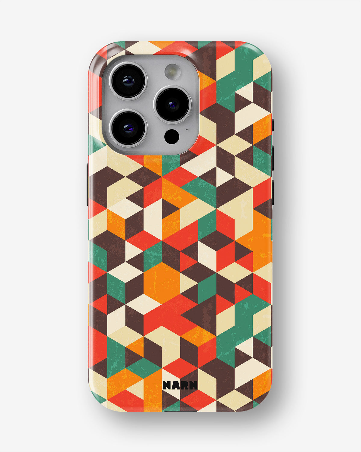 iPhone 14 Pro Tough Case – Retro Geometric - View 1