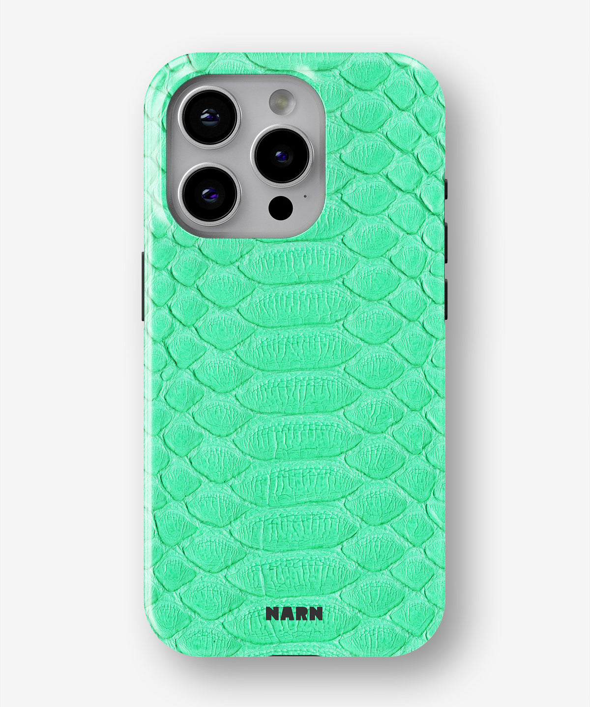 iPhone 14 Pro Tough Case – Turquoise Snake - View 1
