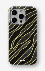 iPhone 14 Pro Tough Case – Golden Zebra - View 1