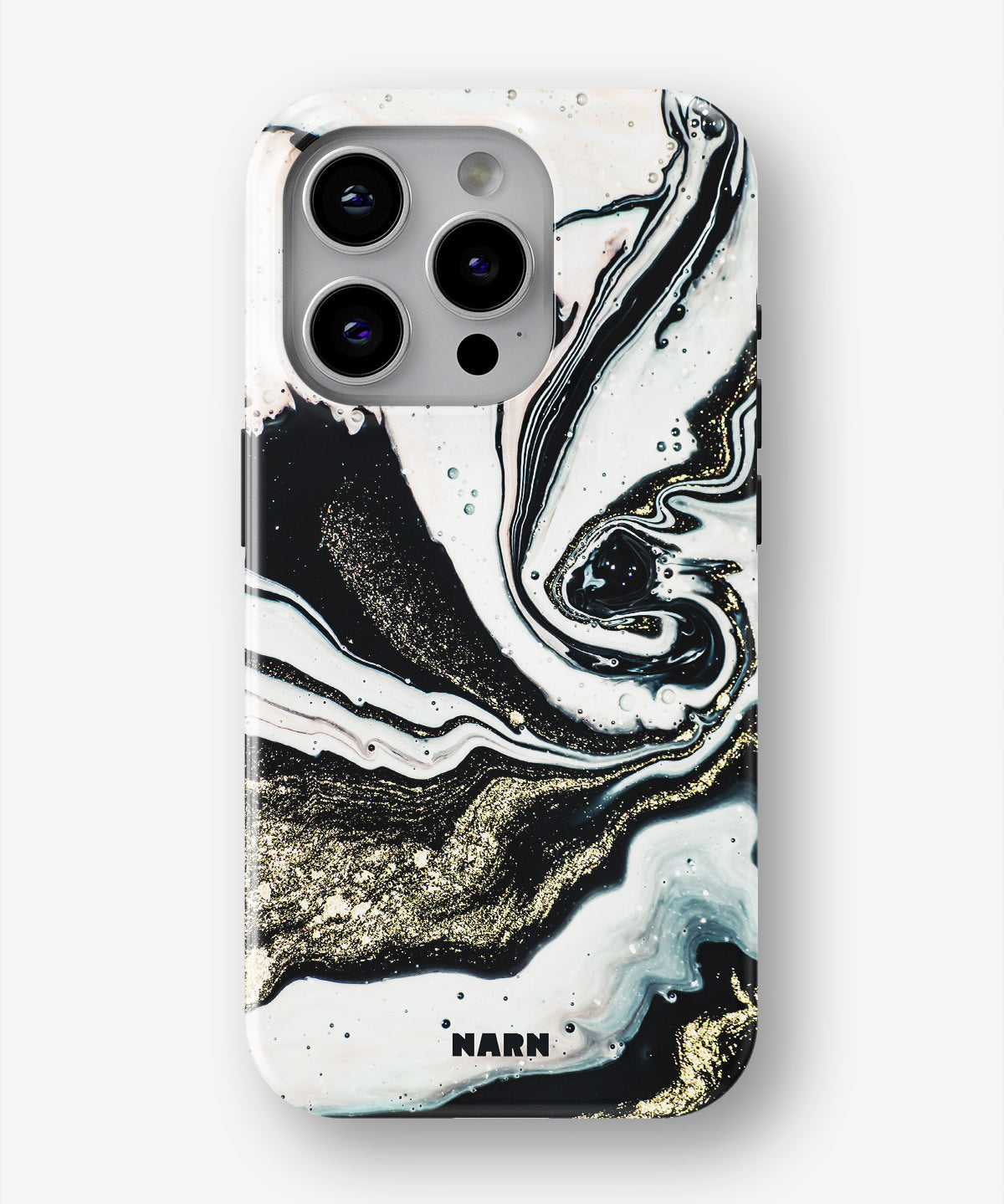 iPhone 14 Pro Tough Case – Golden Swirl - View 1