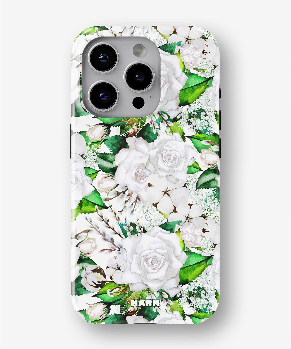 iPhone 14 Pro Tough Case – White Bloom - View 1