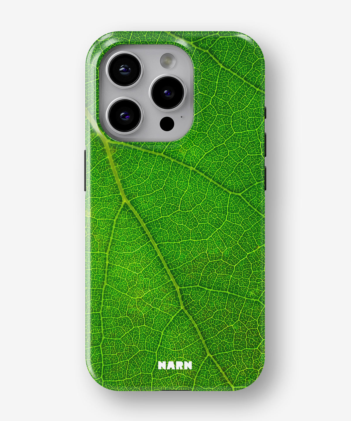 iPhone 14 Pro Tough Case – Green Leafy - View 1