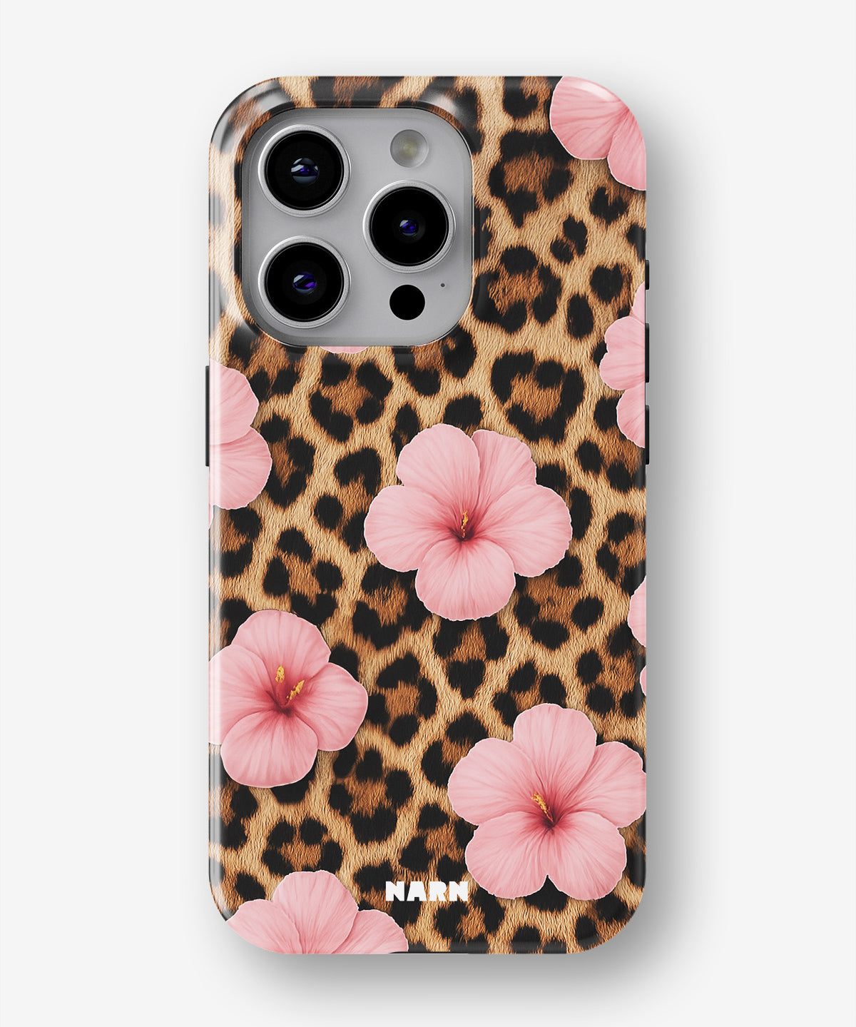 iPhone 14 Pro Tough Case – Leopard Flower - View 1