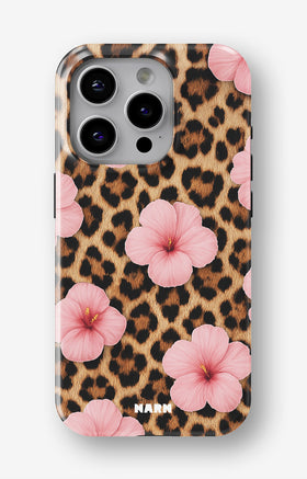 iPhone 14 Pro Tough Case – Leopard Flower - View 1