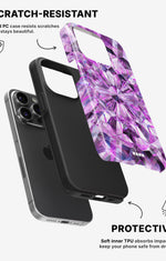 iPhone 14 Pro Tough Case – Lavender Crystals - View 2