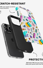 iPhone 14 Pro Tough Case – 80s Memphis - View 2