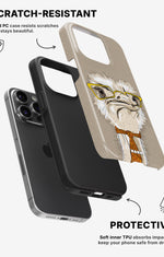 iPhone 14 Pro Tough Case – Hipster Ostrich - View 2