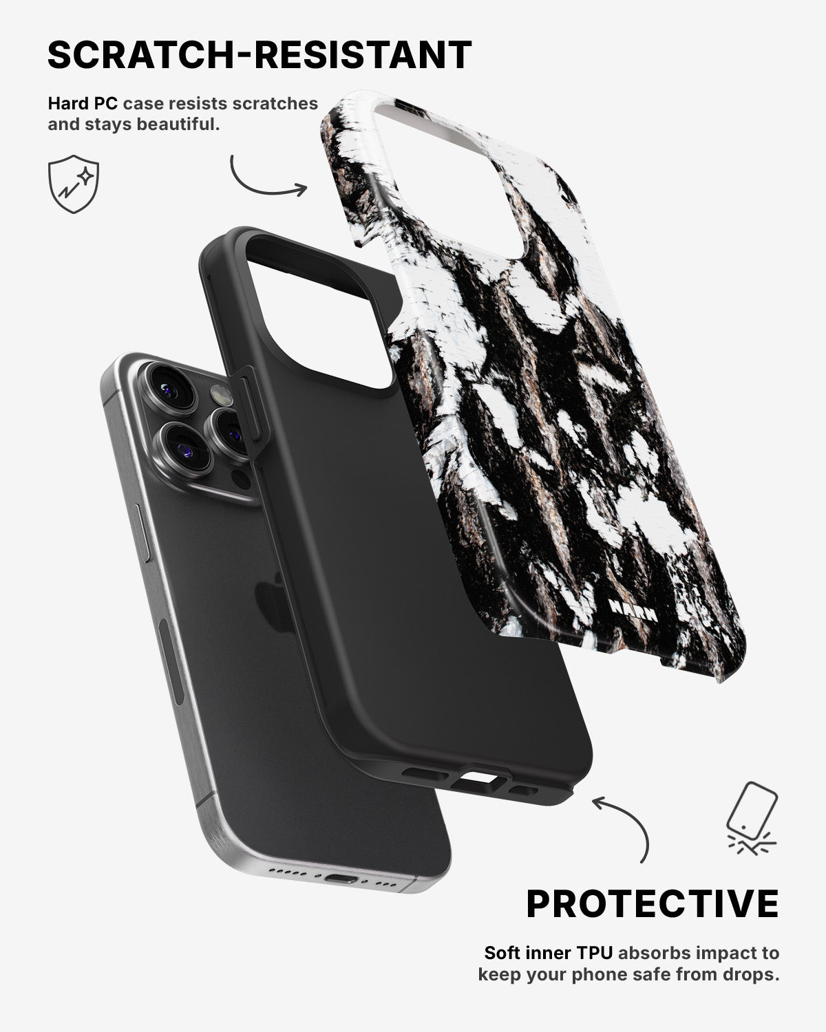 iPhone 14 Pro Tough Case – Birch - View 2