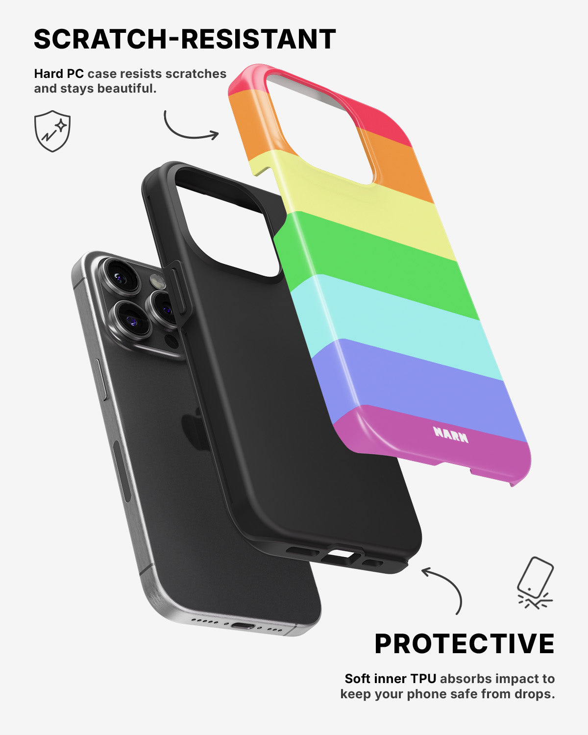 iPhone 14 Pro Tough Case – Color Symphony - View 2