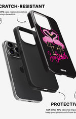 iPhone 14 Pro Tough Case – Beach Flamingo - View 2