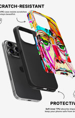 iPhone 14 Pro Tough Case – Abstract Portrait - View 2