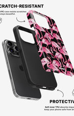iPhone 14 Pro Tough Case – Flamingos - View 2