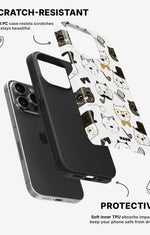 iPhone 14 Pro Tough Case – Cartoon Cats - View 2