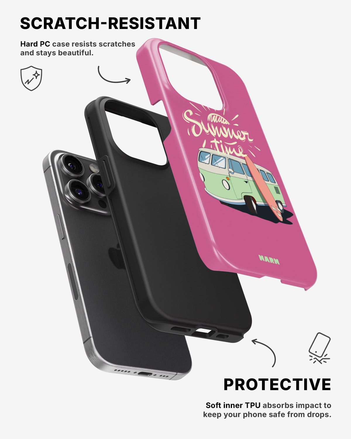iPhone 14 Pro Tough Case – Summer Van - View 2