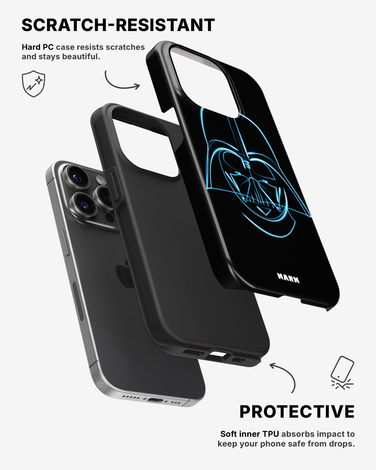 iPhone 14 Pro Tough Case – Darth Vader - View 2
