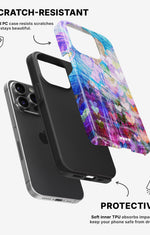 iPhone 14 Pro Tough Case – Purple Hearts - View 2
