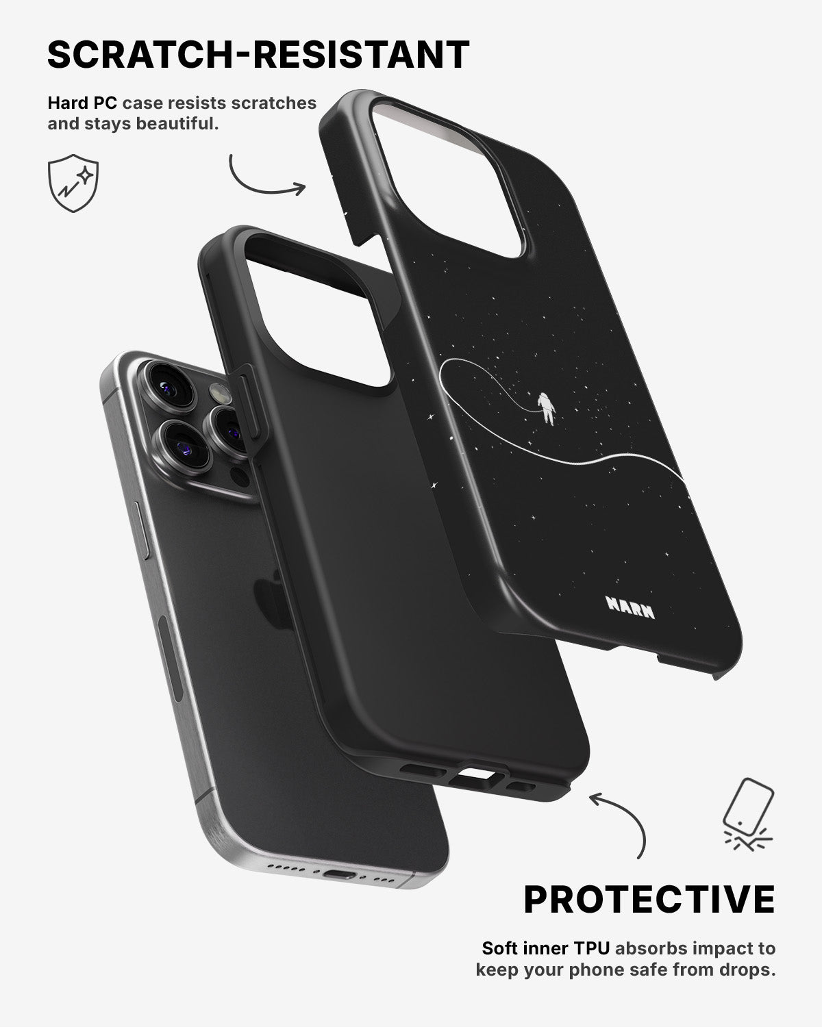 iPhone 14 Pro Tough Case – Space Walk - View 2