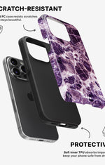 iPhone 14 Pro Tough Case – Purple Marble - View 2