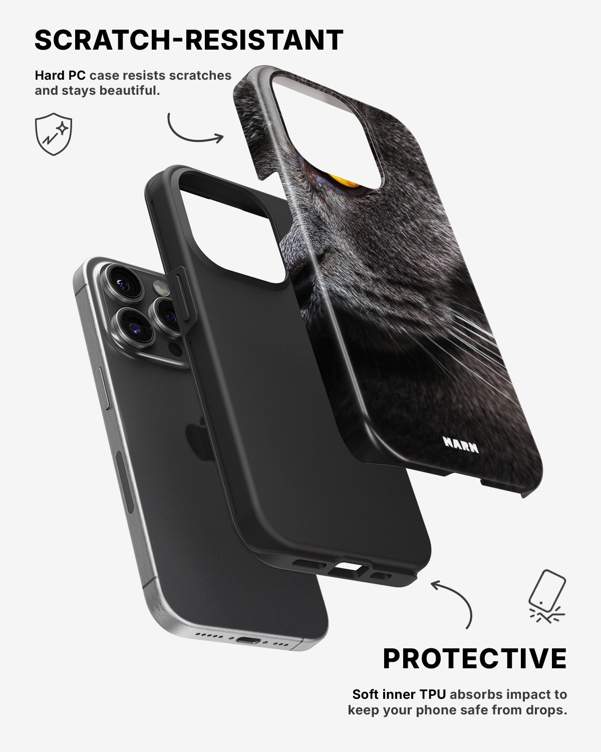iPhone 14 Pro Tough Case – Cat's Eye - View 2