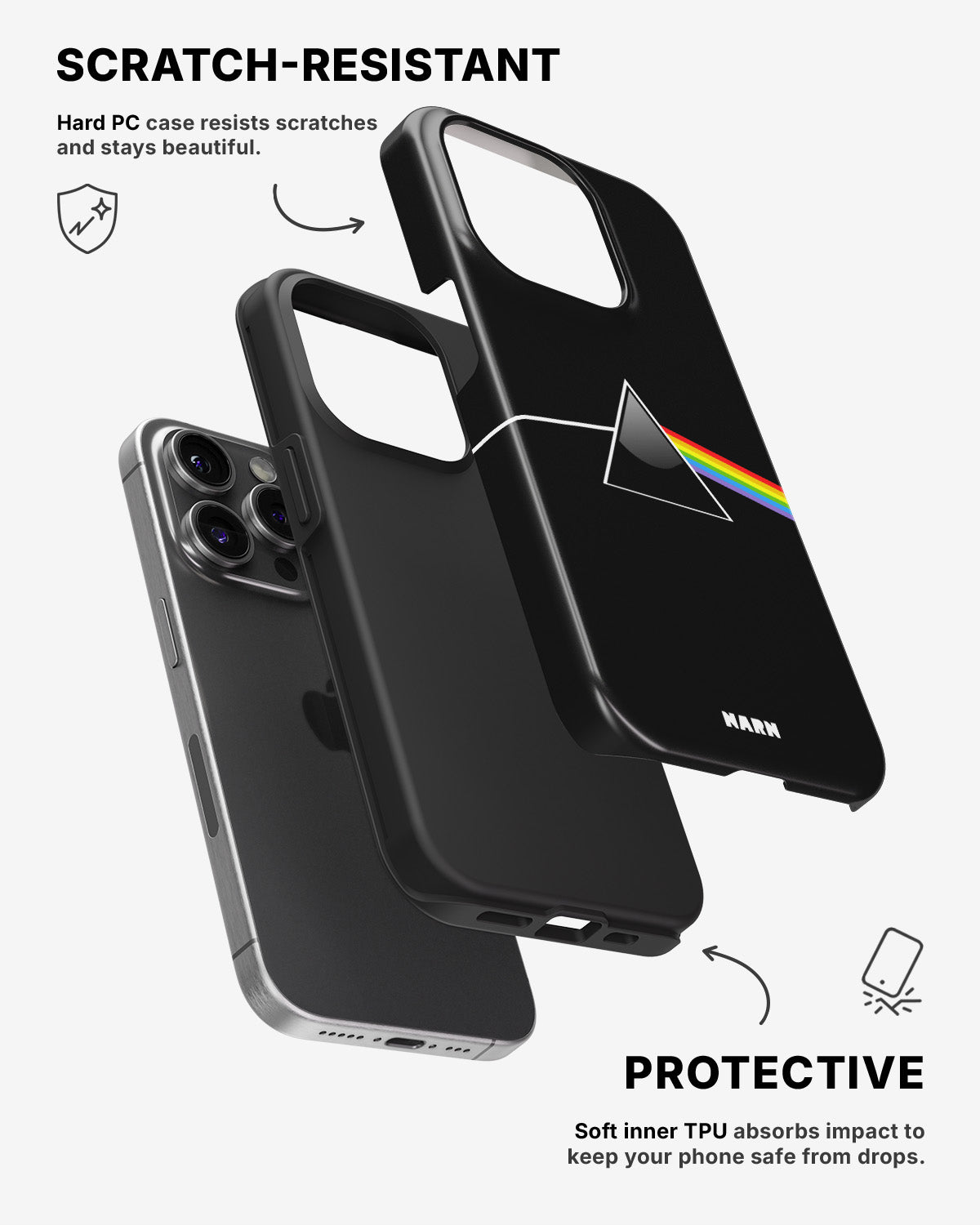 iPhone 14 Pro Tough Case – Dark Side - View 2