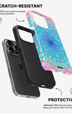 iPhone 14 Pro Tough Case – Pastel Mandala - View 2