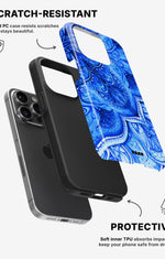iPhone 14 Pro Tough Case – Blue Vintage - View 2