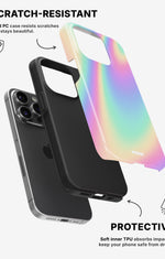 iPhone 14 Pro Tough Case – Rainbow Haze - View 2