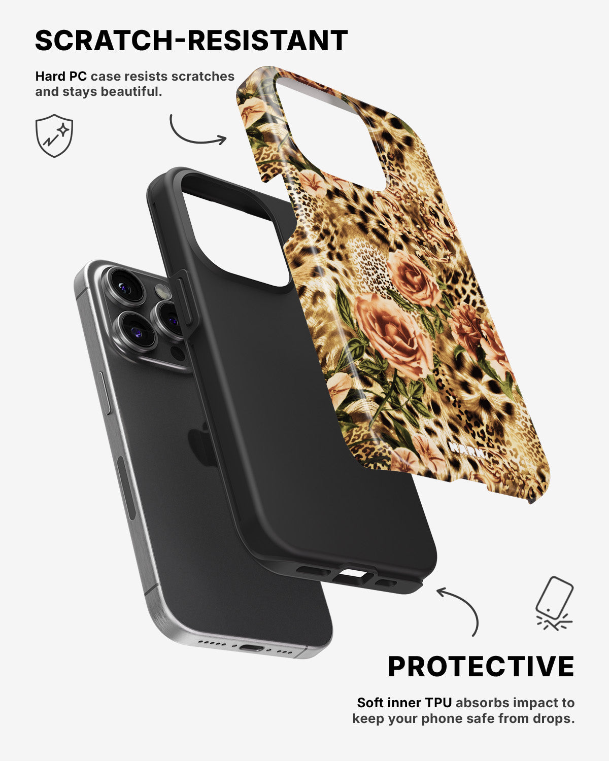 iPhone 14 Pro Tough Case – Leo Roses - View 2