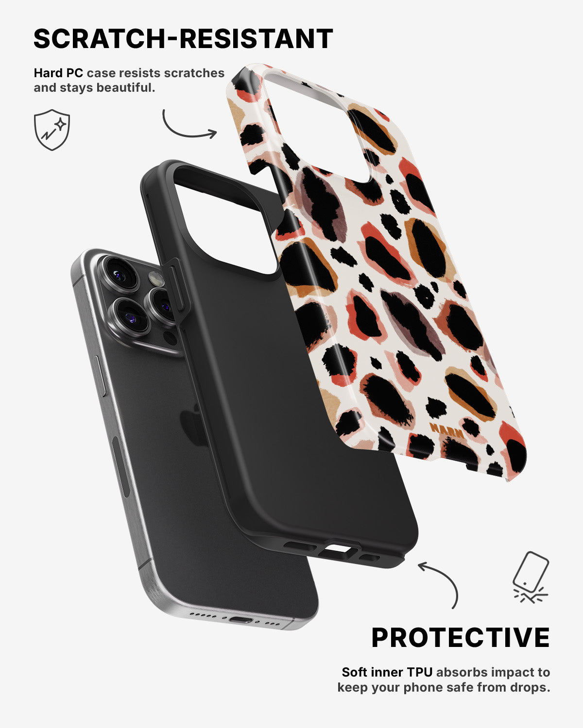 iPhone 14 Pro Tough Case – Artsy Leopard - View 2