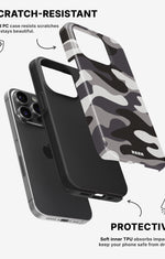 iPhone 14 Pro Tough Case – Grey Camo - View 2