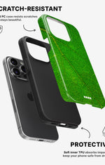 iPhone 14 Pro Tough Case – Green Leafy - View 2