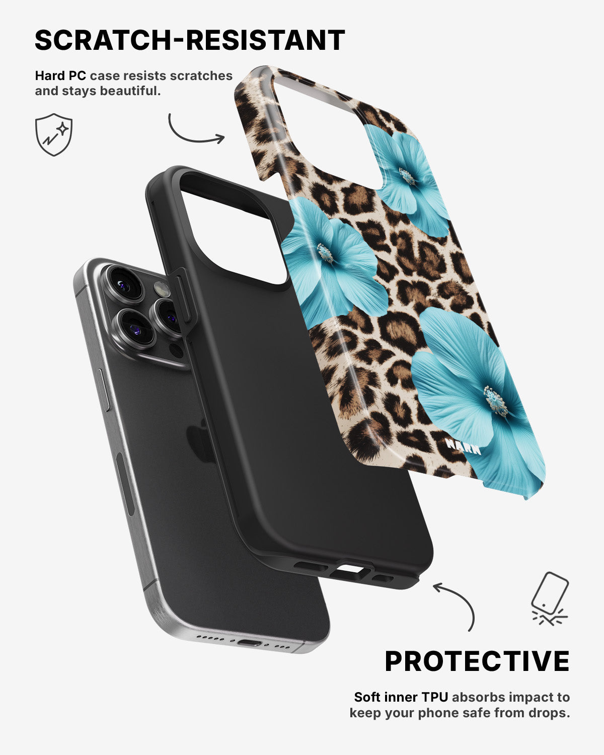 iPhone 14 Pro Tough Case – Blooming Jungle - View 2