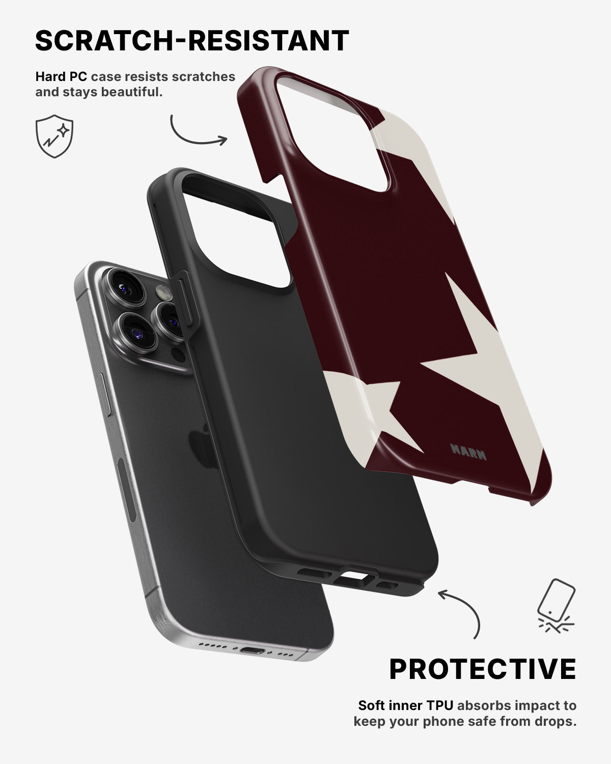 iPhone 14 Pro Tough Case – Rouge Star - View 2