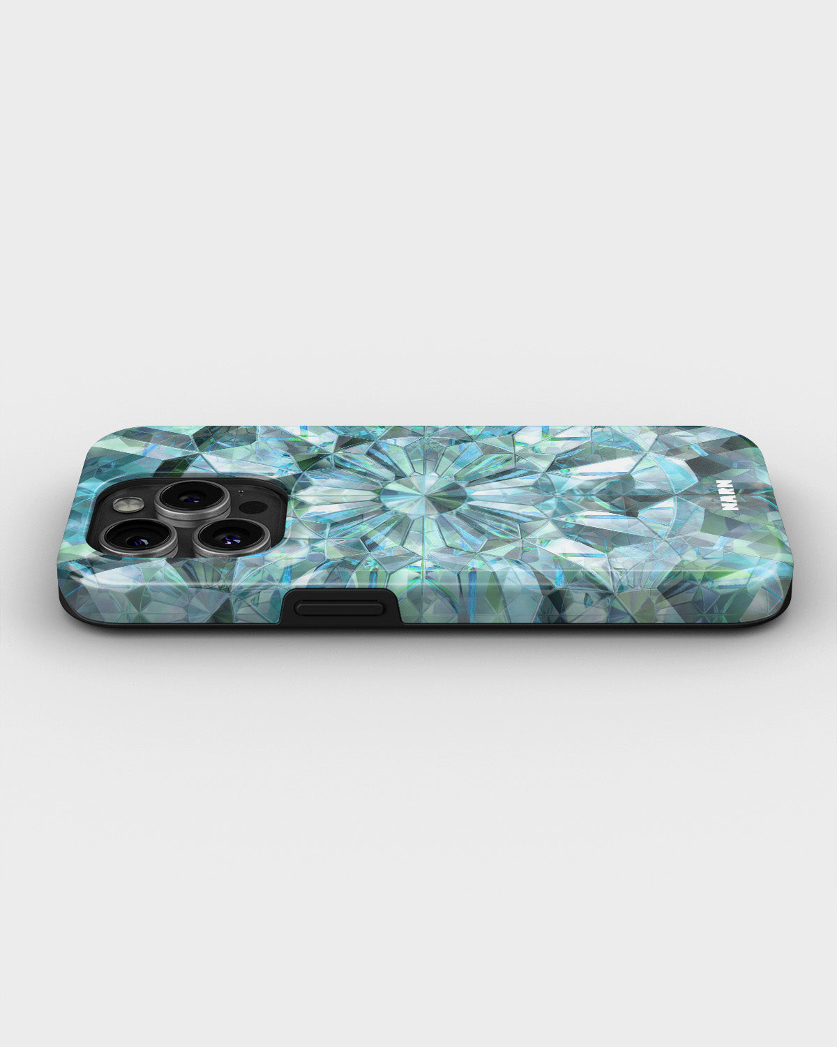 iPhone 14 Pro Tough Case – Green Crystals - View 3