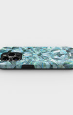 iPhone 14 Pro Tough Case – Green Crystals - View 3