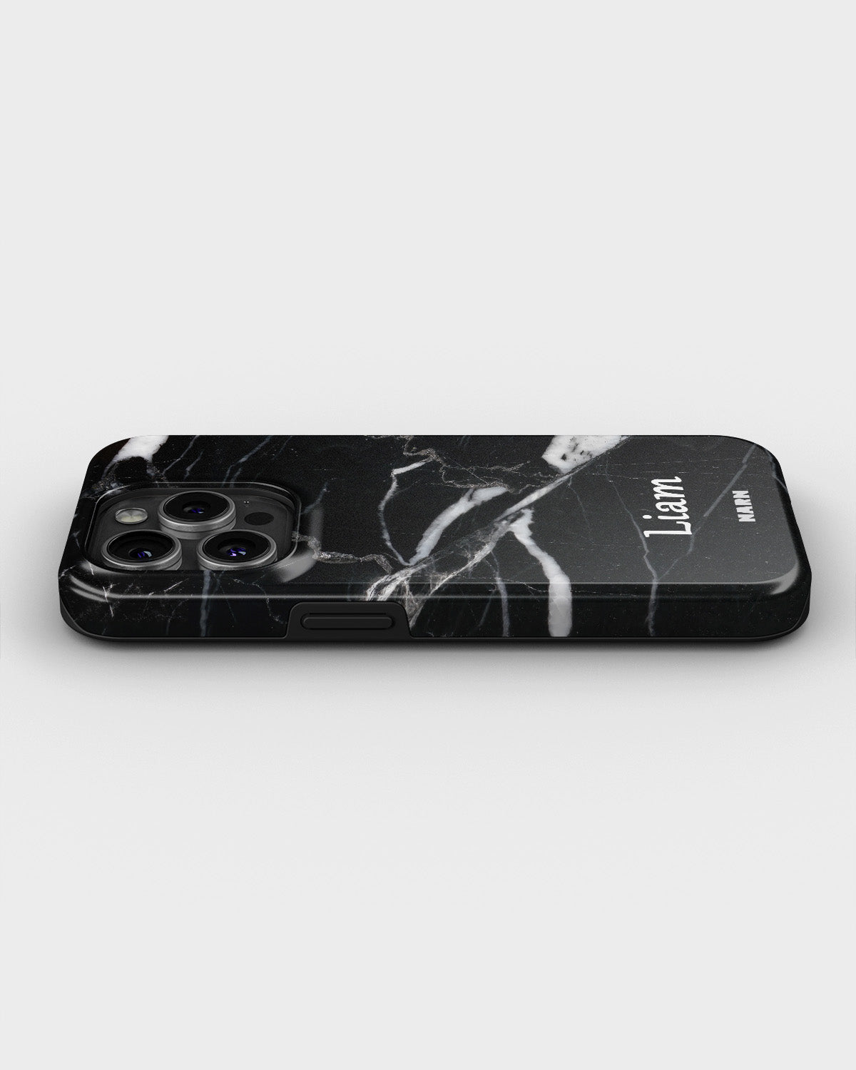 iPhone 14 Pro Tough Case – Custom - Black Marble - View 3