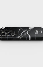 iPhone 14 Pro Tough Case – Custom - Black Marble - View 3