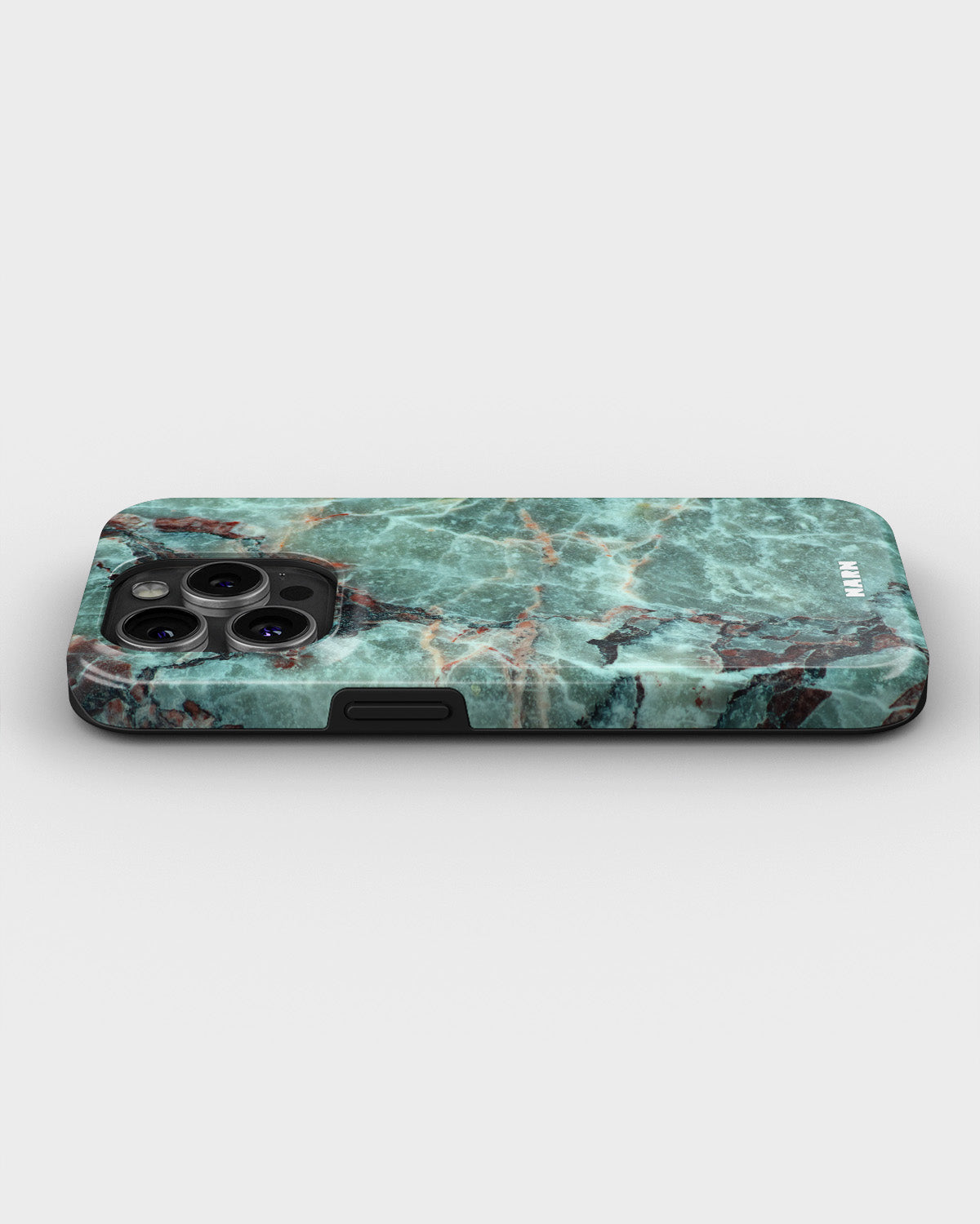 iPhone 14 Pro Tough Case – Green Marble - View 3
