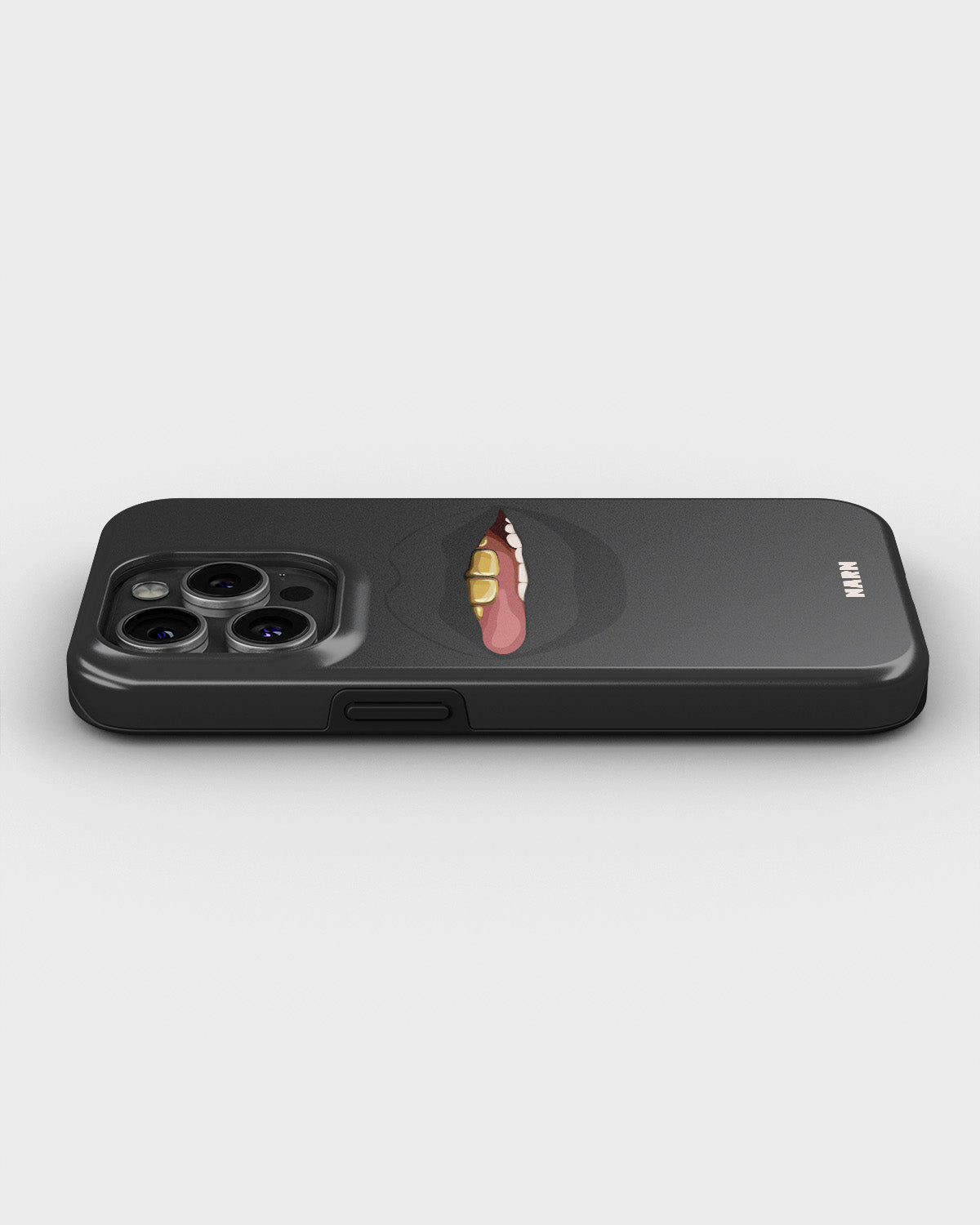 iPhone 14 Pro Tough Case – Golden Lips - View 3